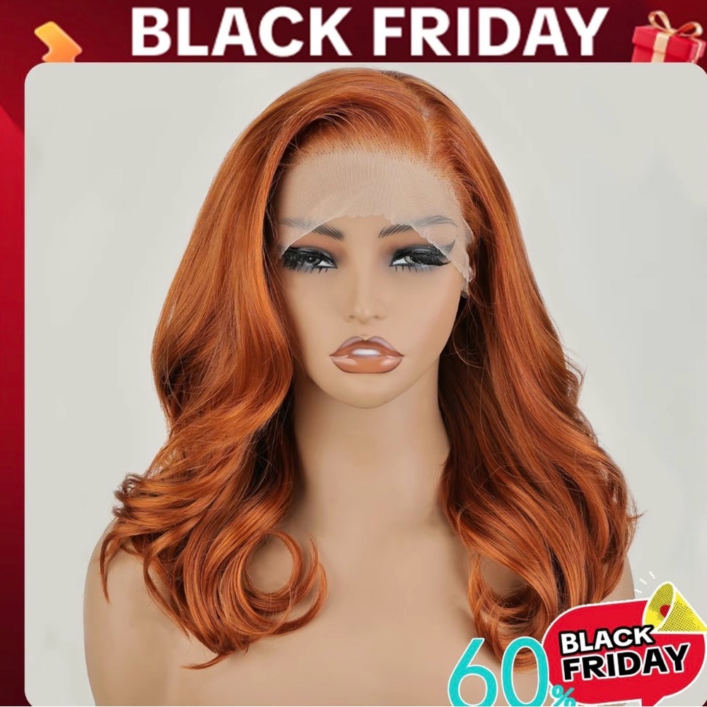 Gorgeous ginger red Lace Front Wig